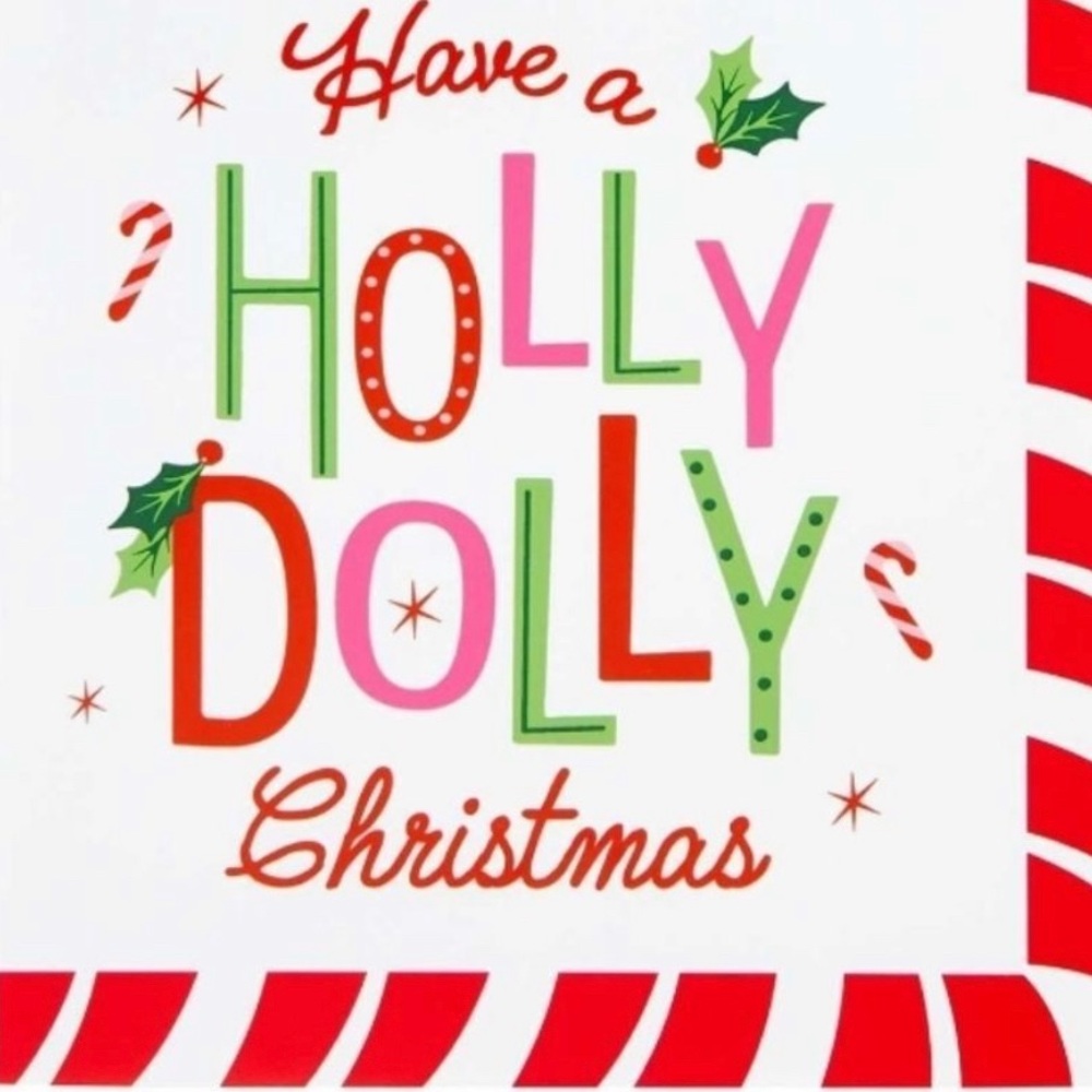 Have a Holly Dolly Christmas Holiday Napkins & Plates Set